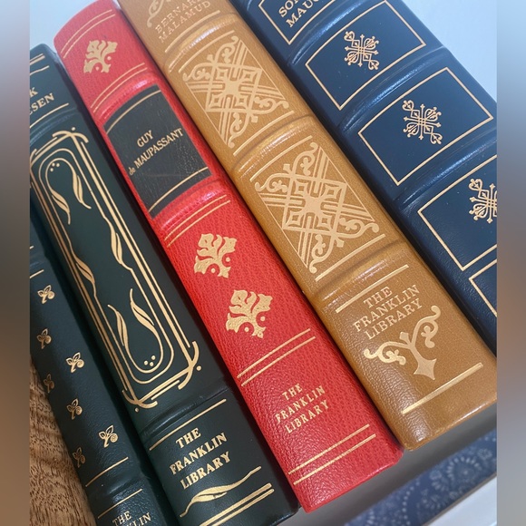 Vtg. Leatherbound The Franklin Library 5 Book Set - Picture 4 of 16